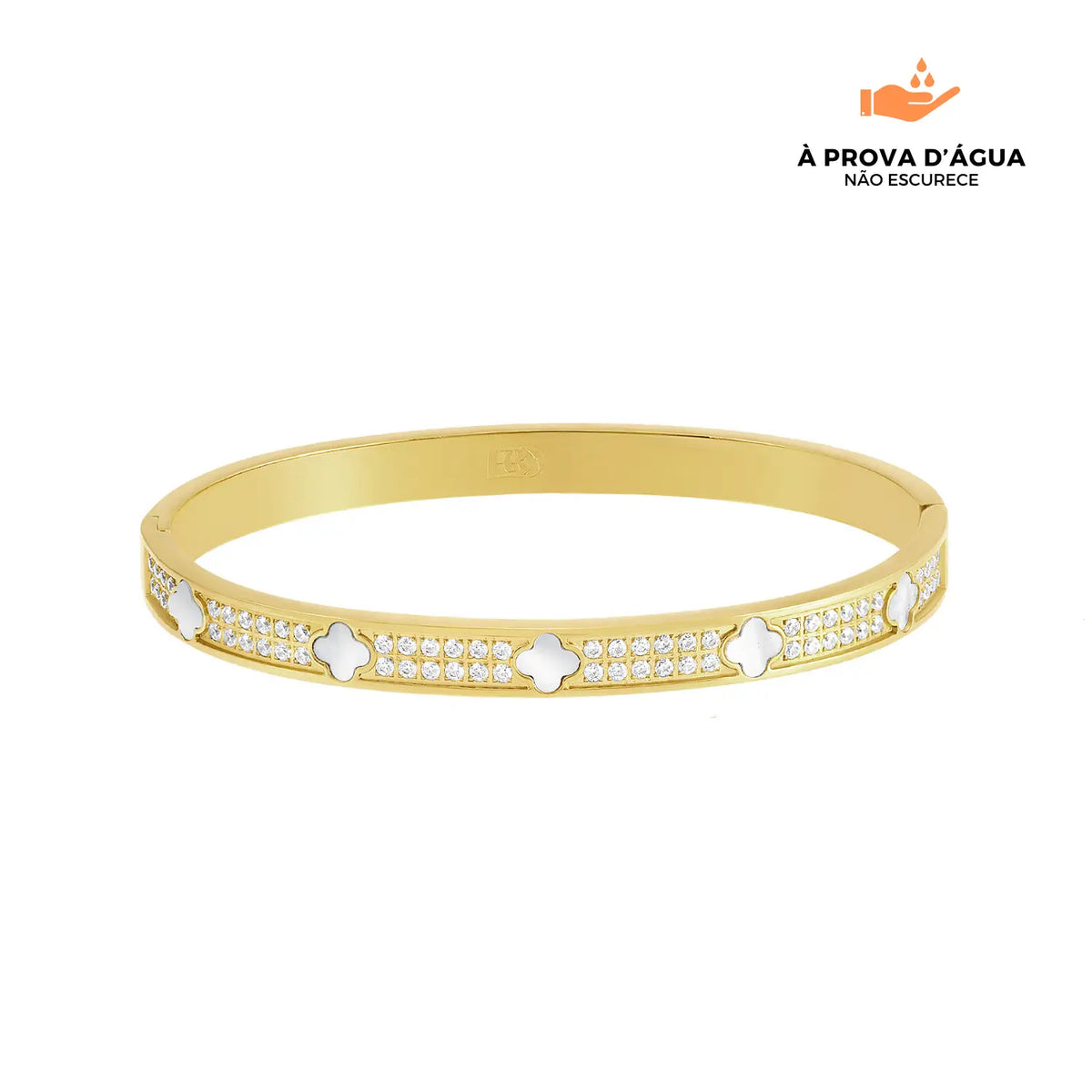 Bracelete Trevo Branco