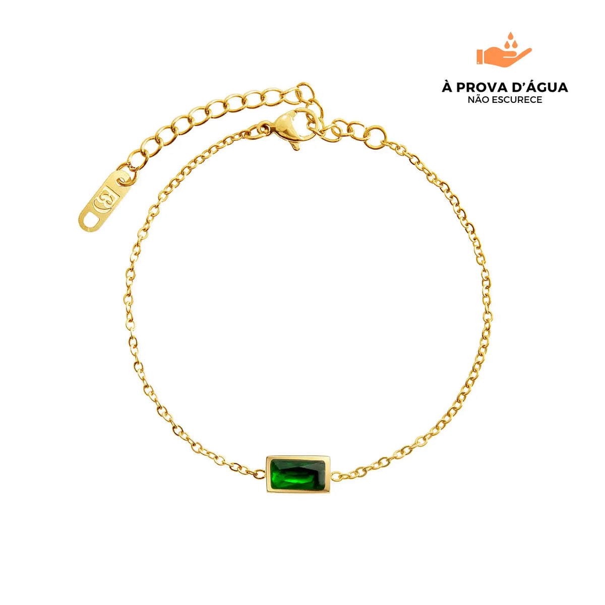 Pulseira Esmera Retangular