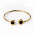 Bracelete Ônix Meia Lua
