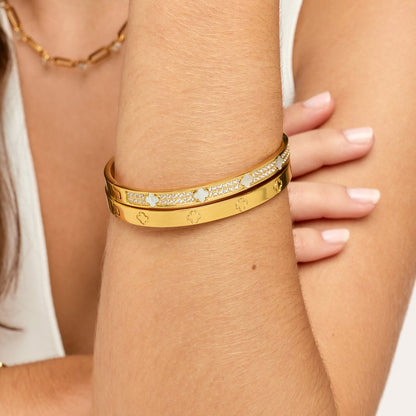 Bracelete Trevo Branco