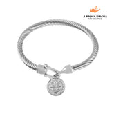 Bracelete com Pingente de São Bento