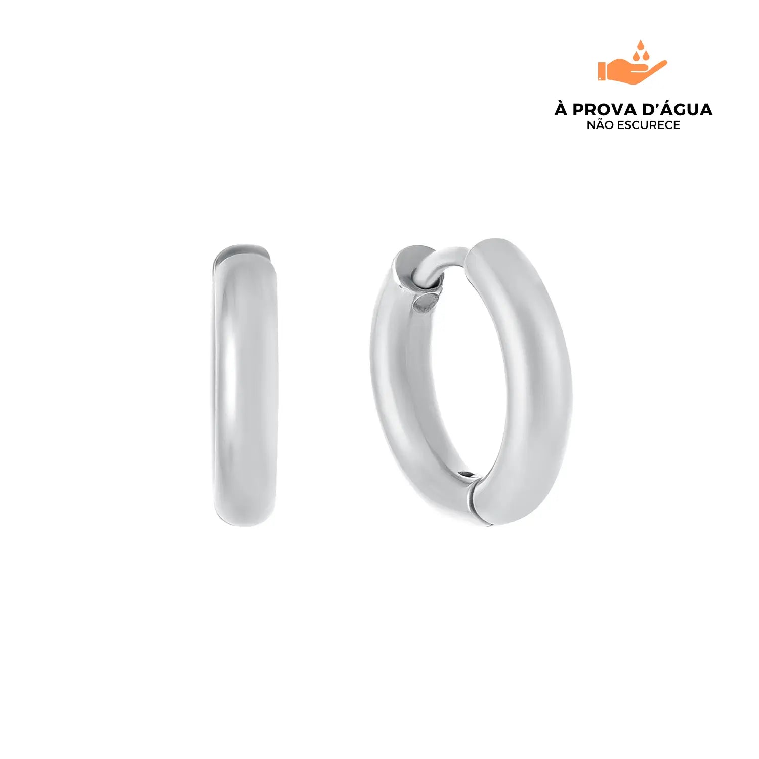 Brincos Argola Slim 10mm