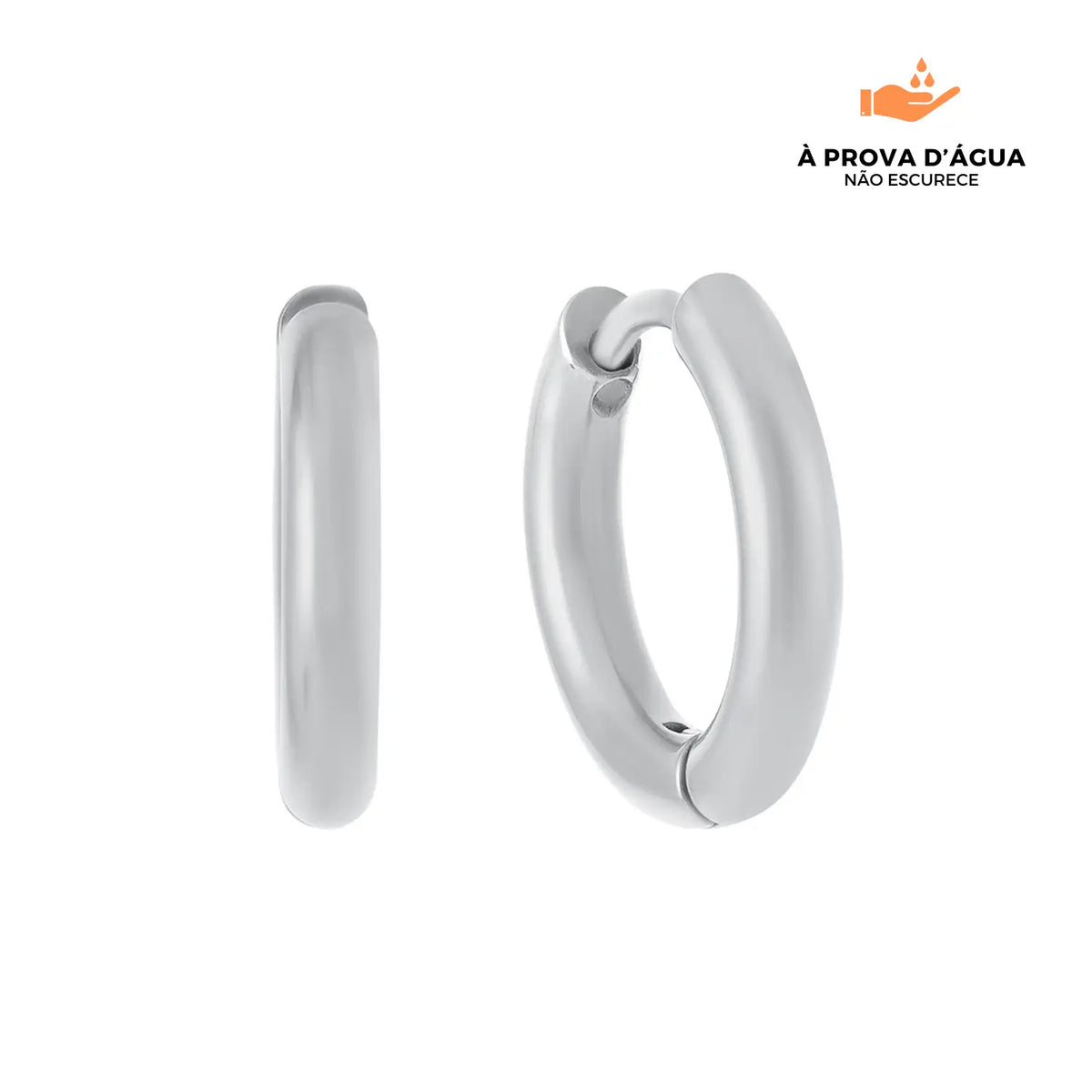 Brincos Argola Slim 12mm