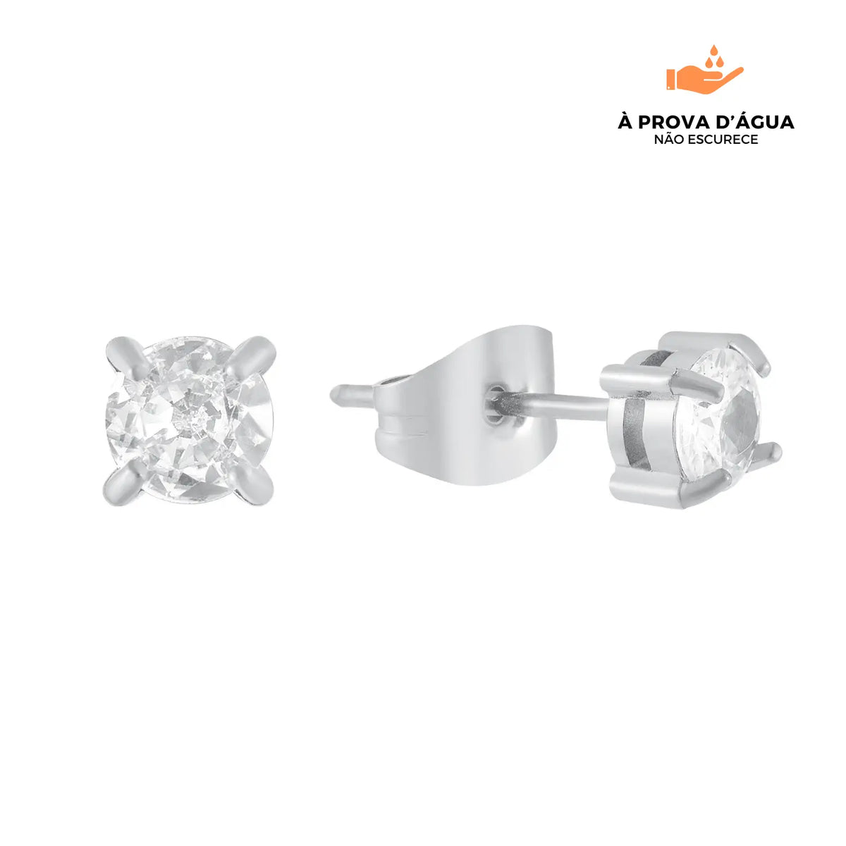 Brincos Solitário 3mm