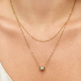 Colar Duplo Cristal