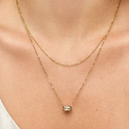 Colar Duplo Cristal