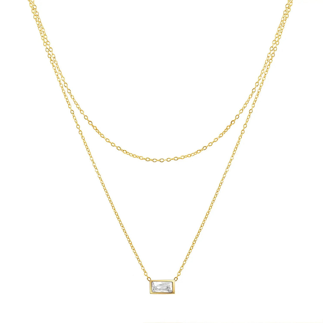 Colar Duplo Cristal