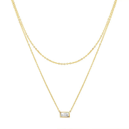 Colar Duplo Cristal