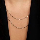 Colar Folhas Duplo