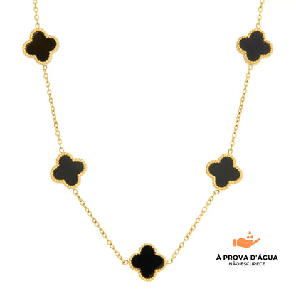 Colar de Trevo Preto