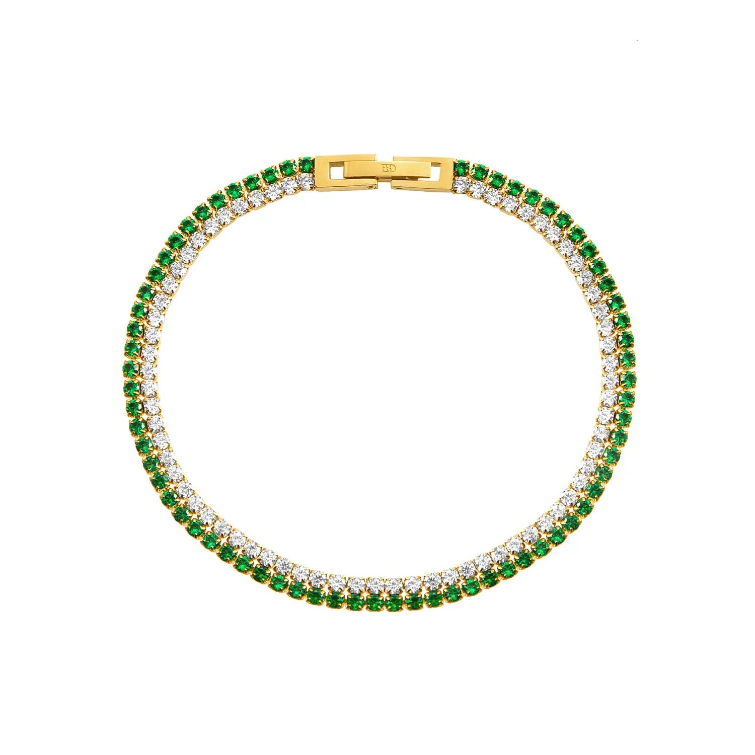Pulseira Duo Esmera Cristal