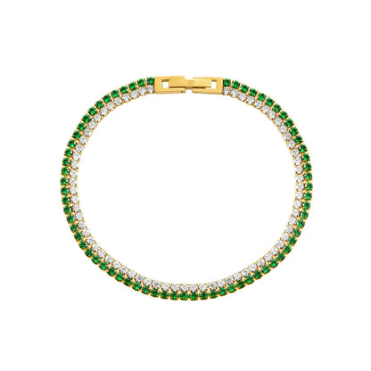 Pulseira Duo Esmera Cristal