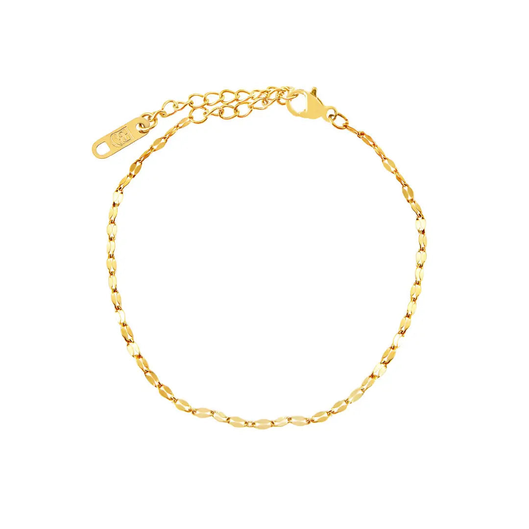Pulseira Folhas Douradas
