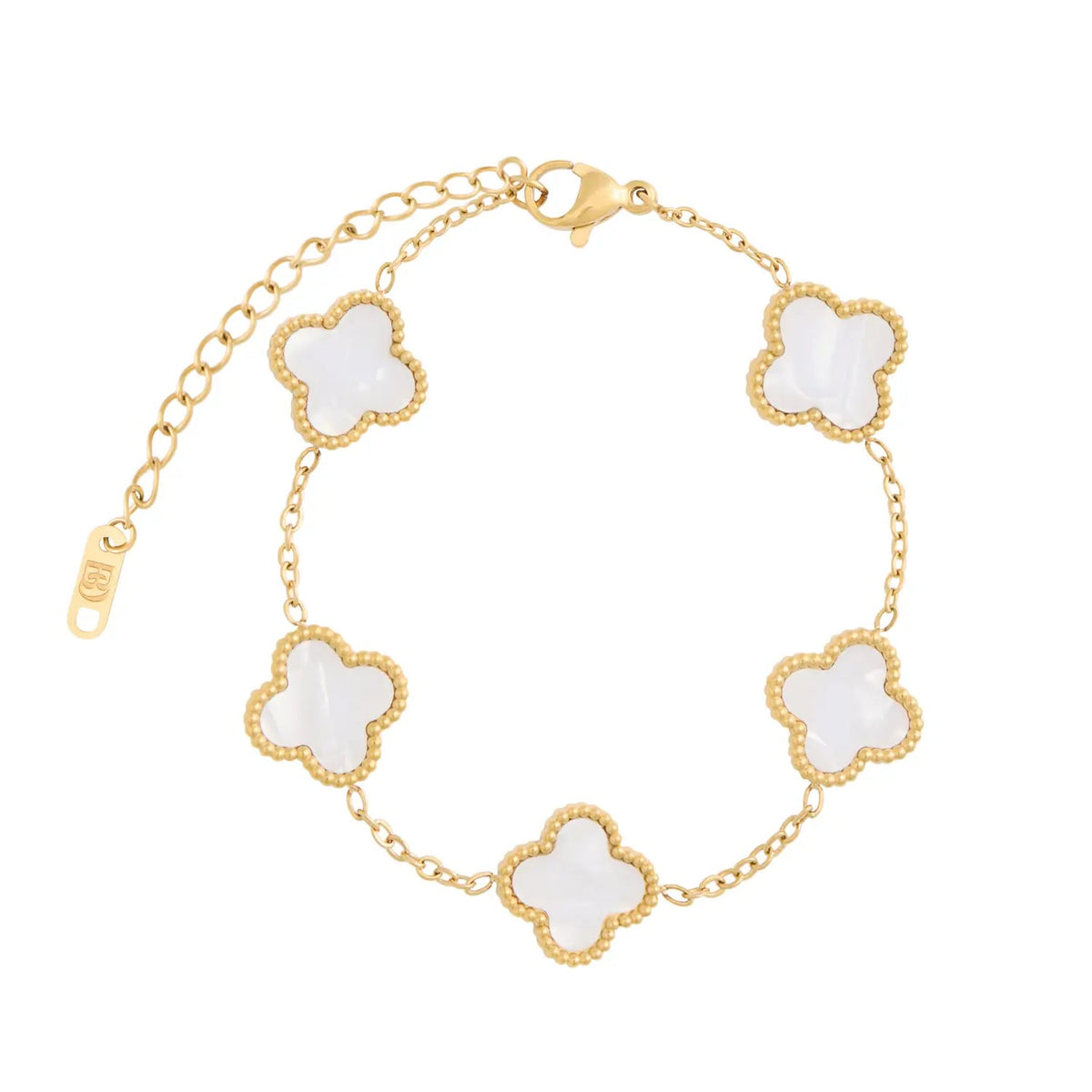 Pulseira Trevo Branco