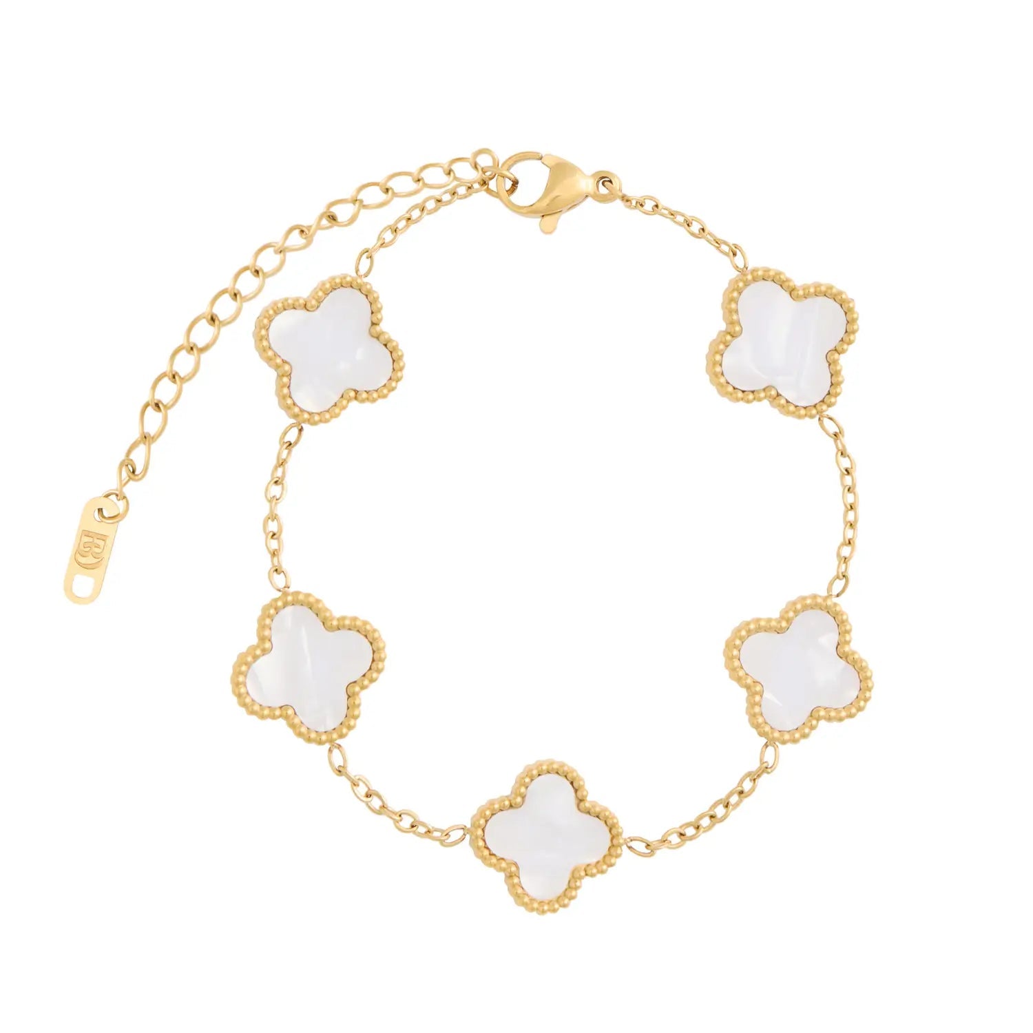 Pulseira Trevo Branco