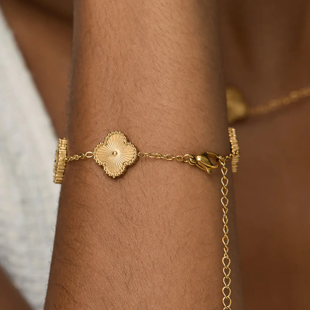 Pulseira Trevo Dourado