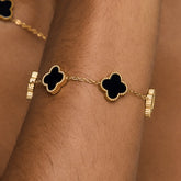 Pulseira Trevo Preto