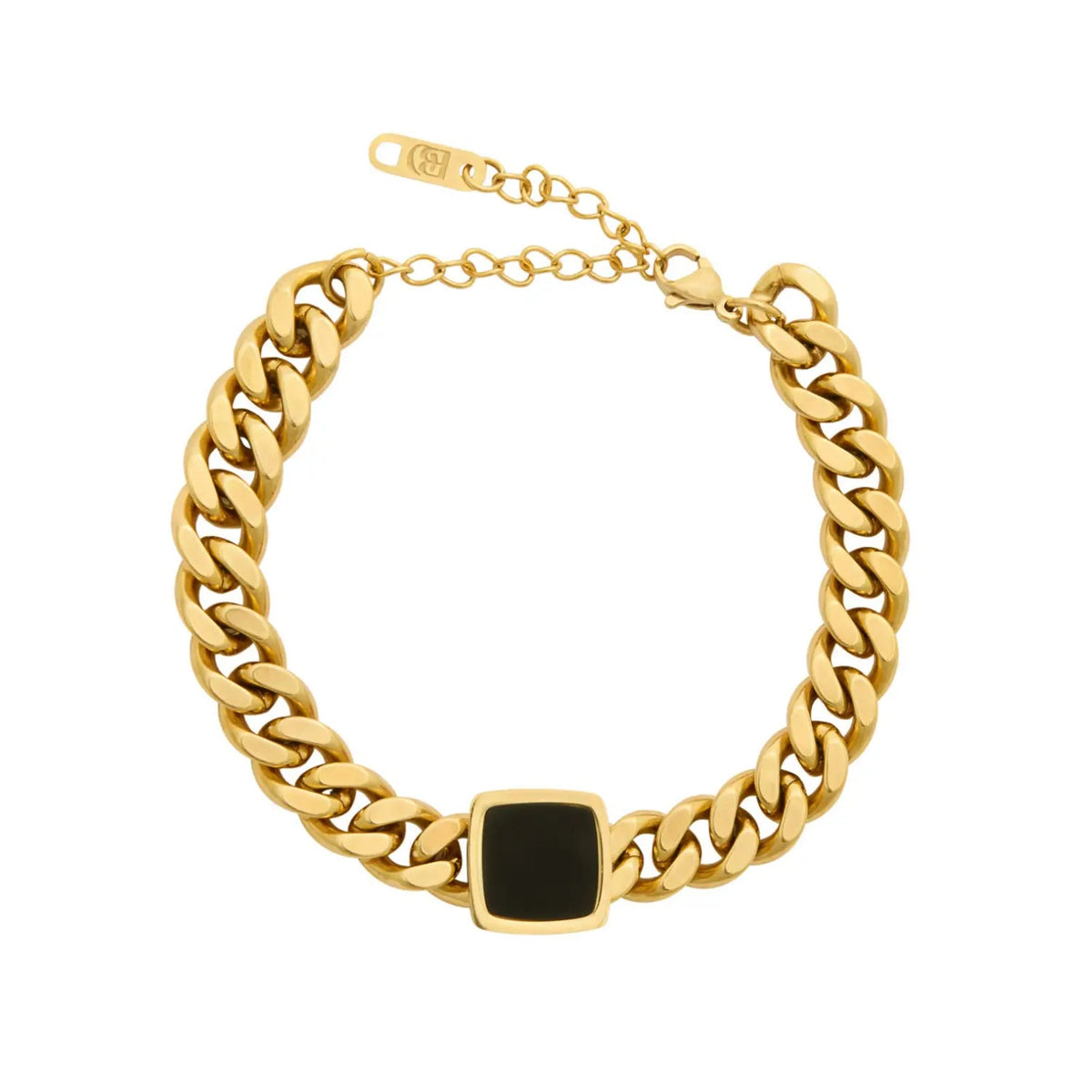 Pulseira com Pingente de Ônix