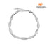 Pulseira de Corrente Slim Entrelaçado